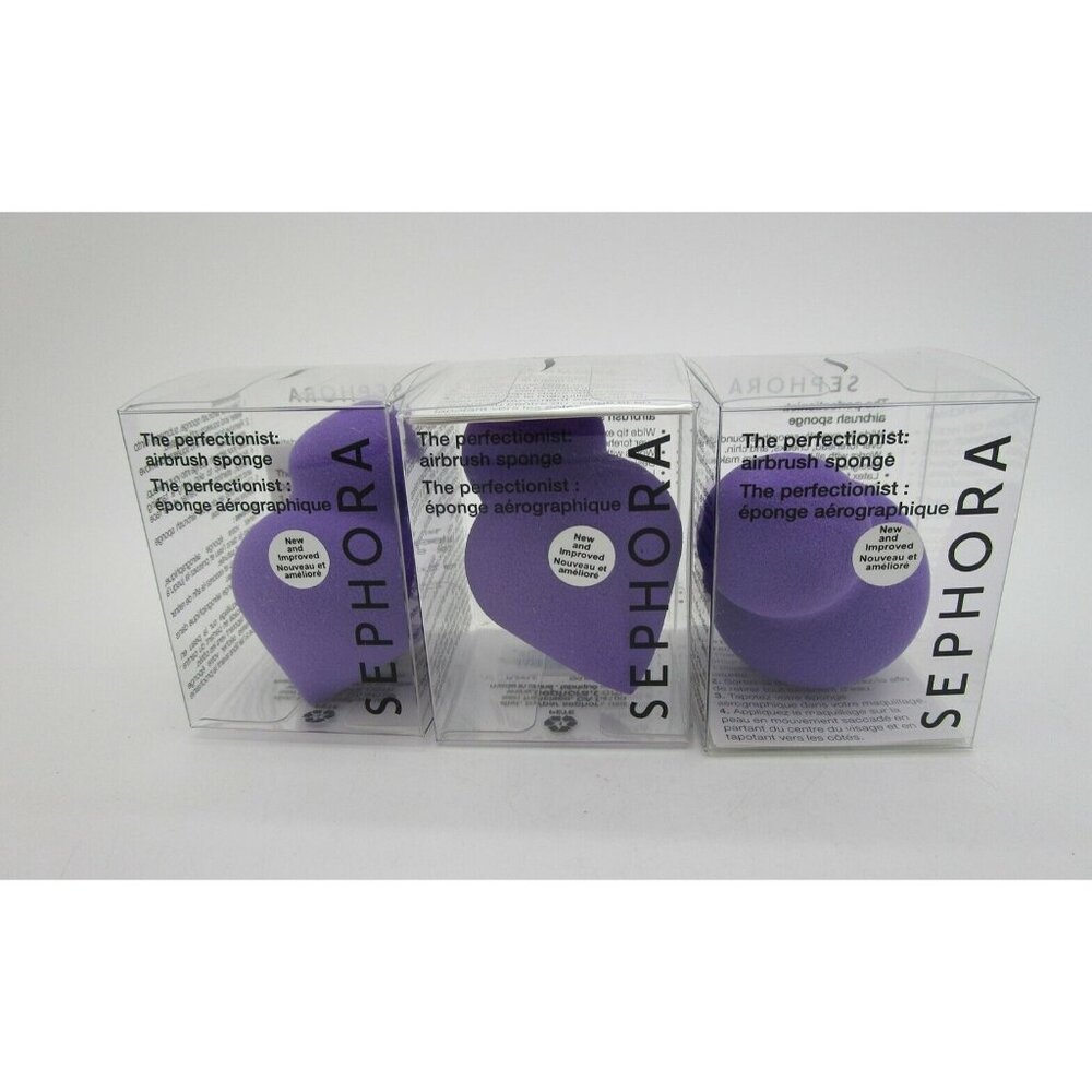 SEPHORA The Perfectionist Airbrush Sponge PURPLE - Lot of 3